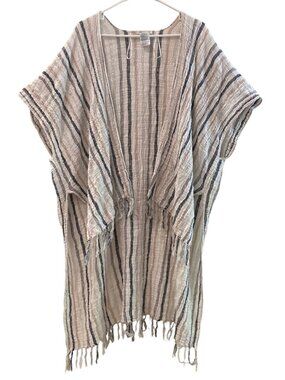 Women's AMERICAN EAGLE Striped Cotton Kimono / Cover-Up ~ One Size
